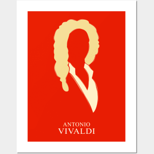 Antonio Vivaldi - Minimalist Portrait Posters and Art